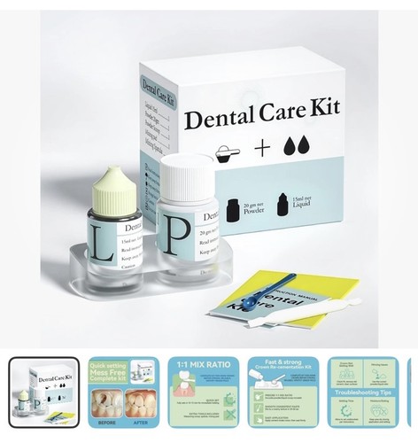 Temporary tooth filling kit - temporary,