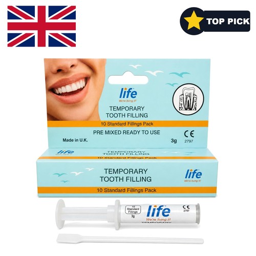 Temporary tooth filling repair - temporary,